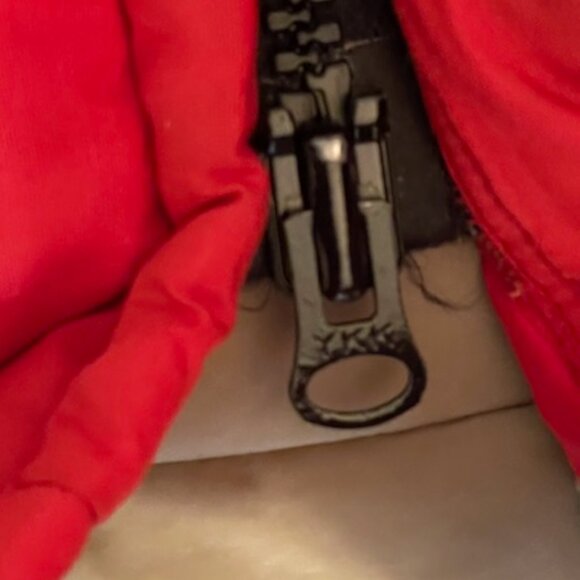 Vintage 1970's Columbia Brown Logo Tag Puffer Vest Autumn Red Medium - Picture 5 of 9